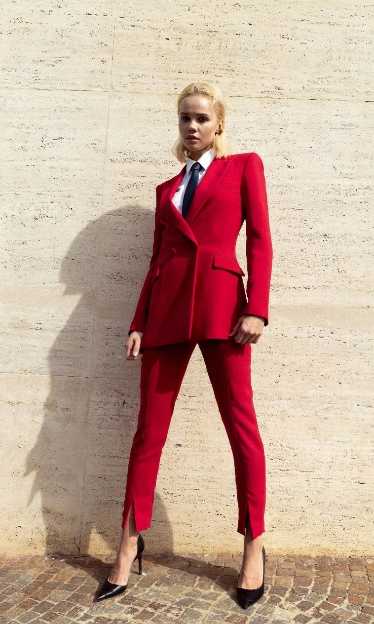 tailleur donna con cravatta nera, tailleur donna ufficio